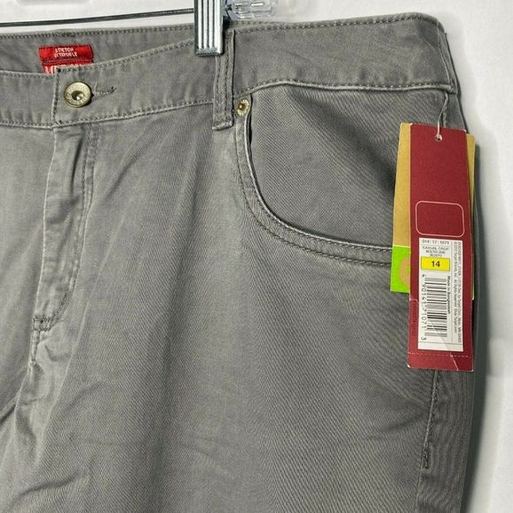 Merona Women Size 14 Stretch Mid-waist Straight Hi - Picture 6 of 8